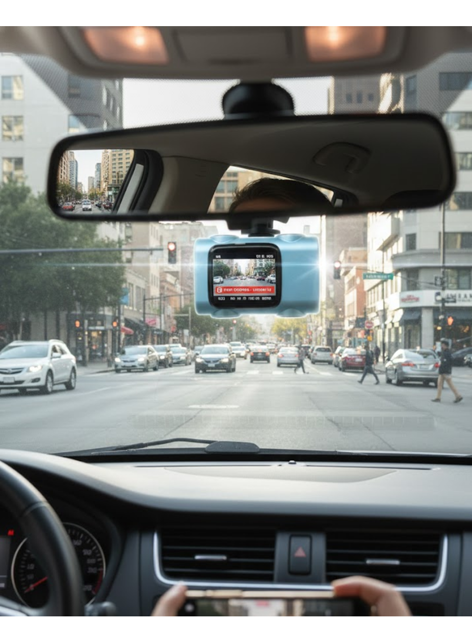 Mini Araç İçi Kamera Sürekli Kayıt Geniş Açılı