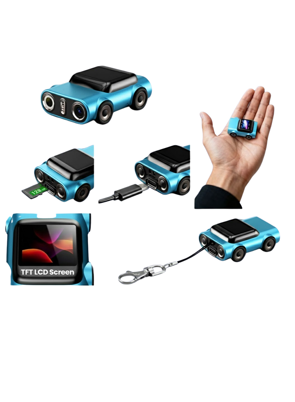 Mini Araç İçi Kamera Sürekli Kayıt Geniş Açılı