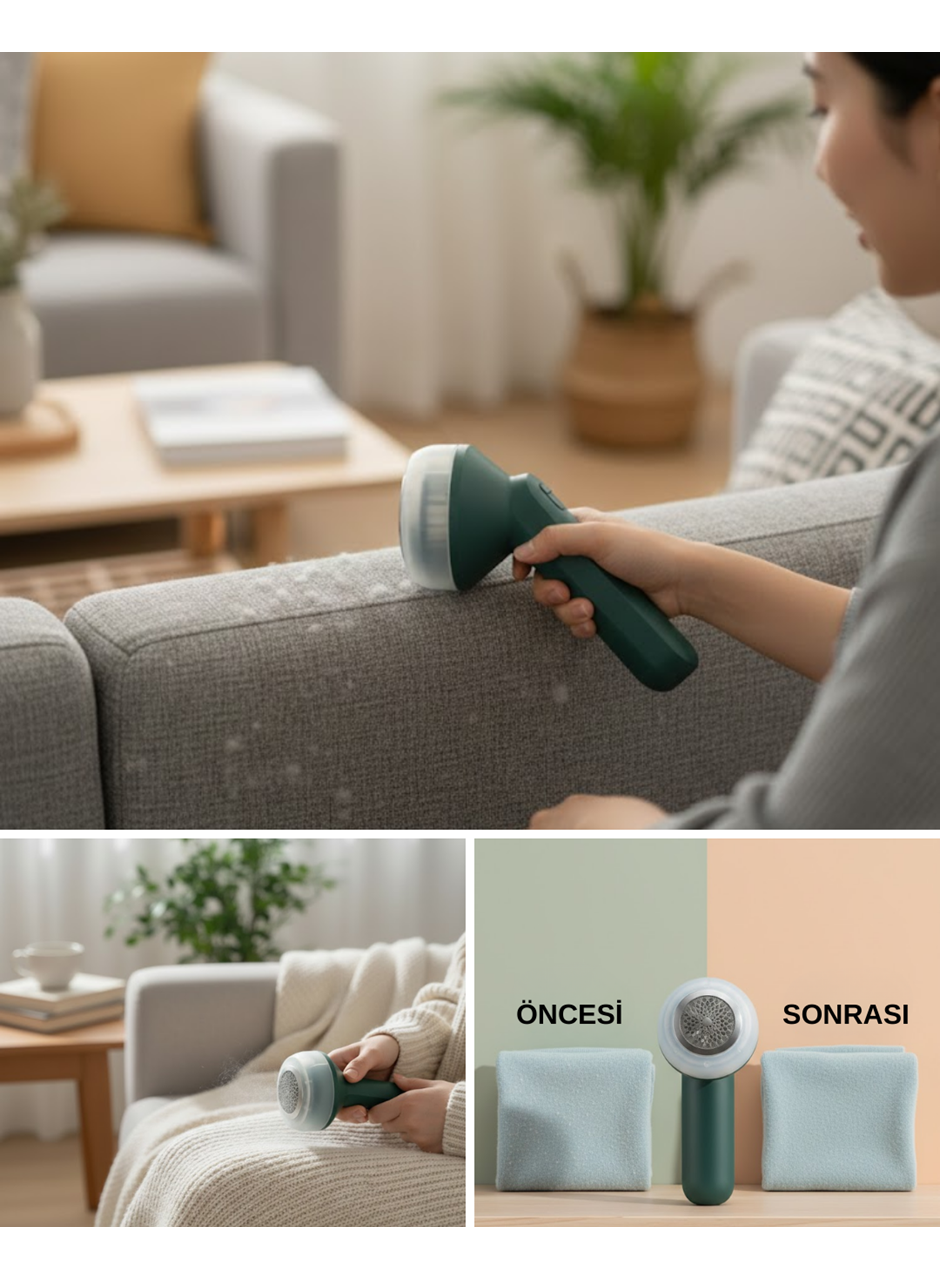 Kazak Battaniye ve Perde İçin Tüy Alma Cihazı