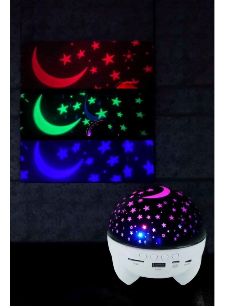 Yıldız Yansıtmalı Projeksiyon Gece Lambası Şarjlı Taşınabilir