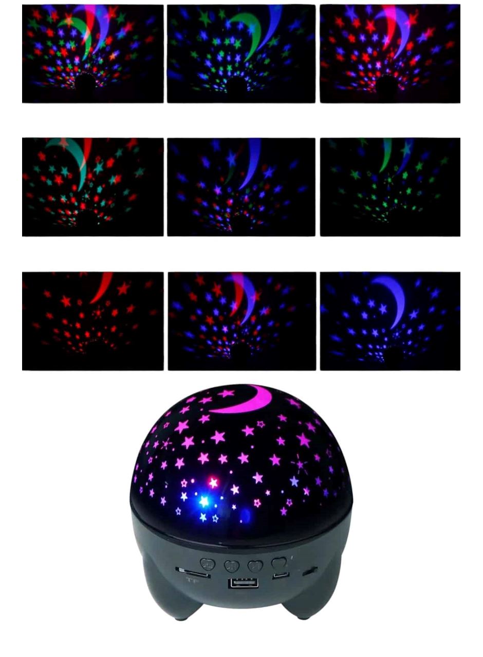 Gece Lambası Renkli Yıldızlı Gökyüzü Projeksiyon Gece Tavan Yansıtma