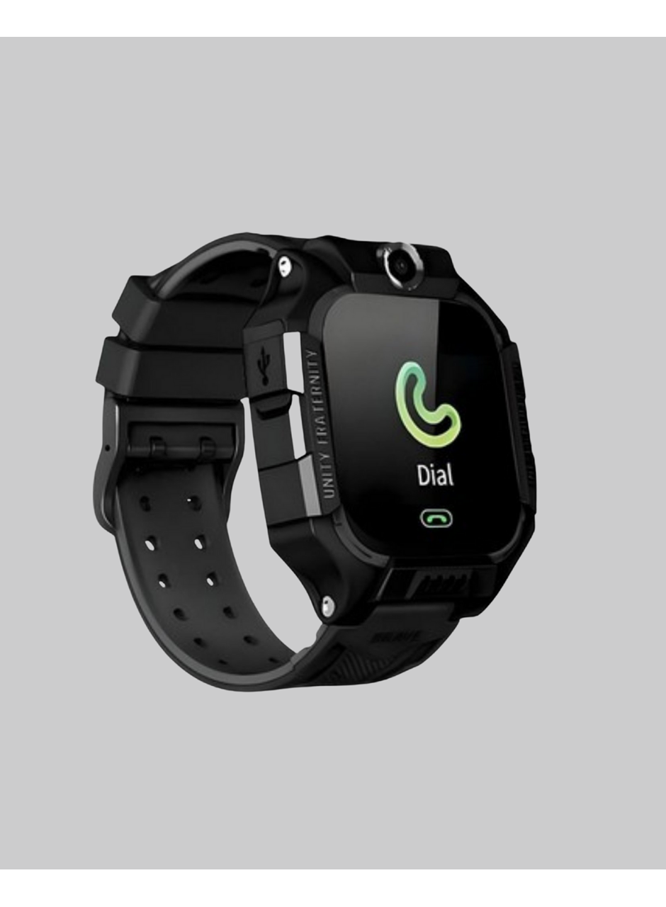 S10 Siyah Akıllı Çocuk Saati Anlık Konum Takibi ve Rota Geçmişi