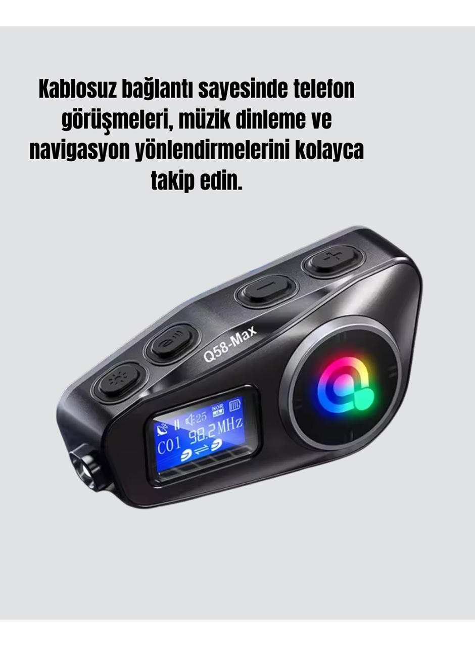500 Metre İnterkom Mesafeli Kask Kulaklığı Gürültü Engelleyici