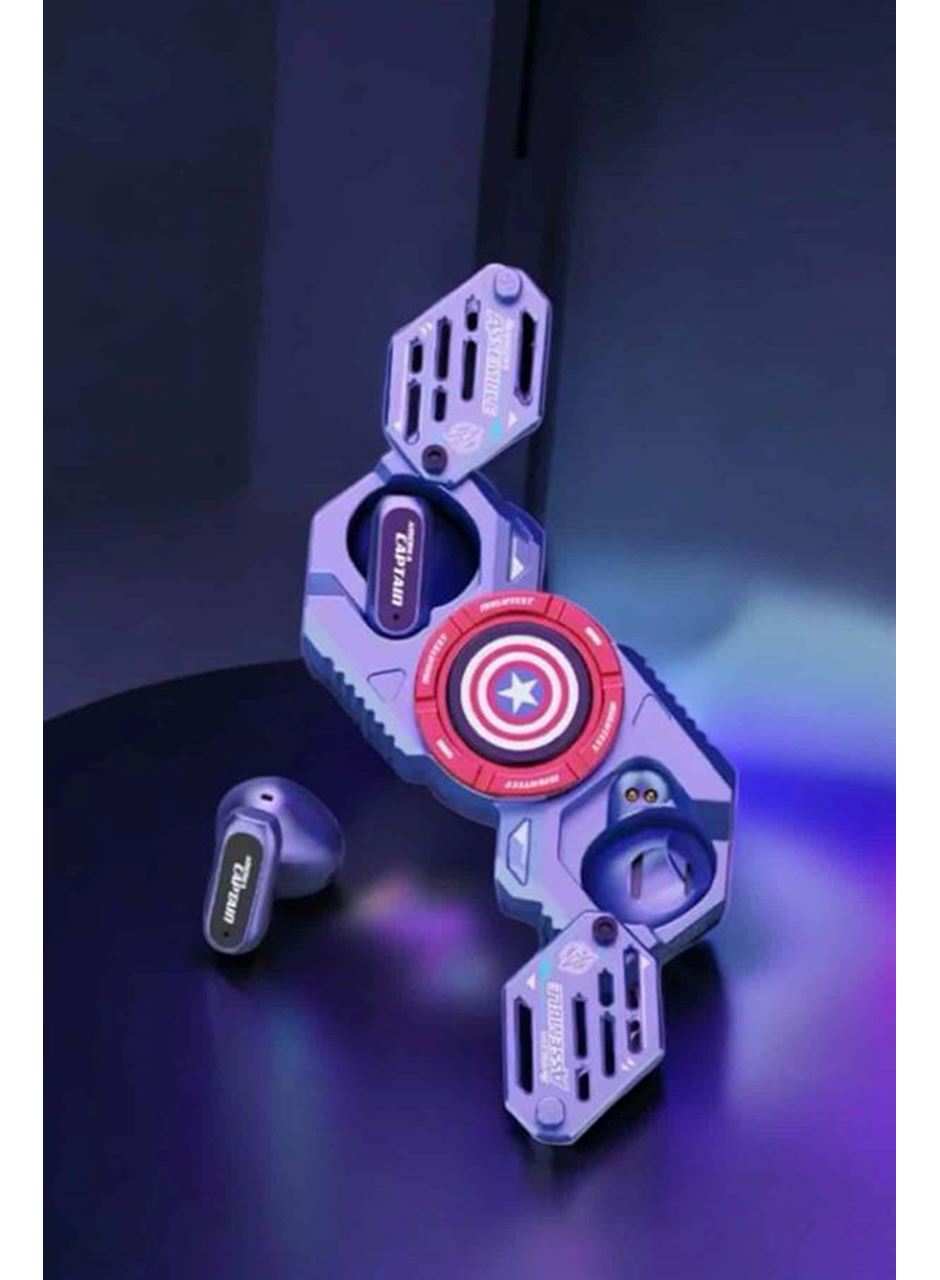 Kırmızı Kablosuz Bluetooth Kulaklık Stres Çarklı Oyuncu Kulaklığı