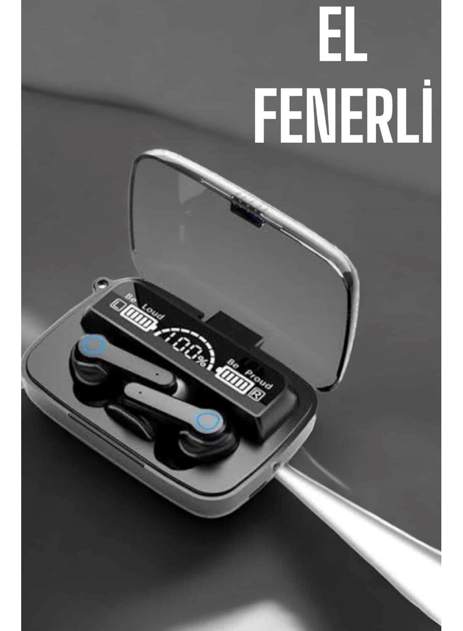 Bluetooth Kulaklık Powerbankli Dijital Göstergeli Dokunmatik Kontrol