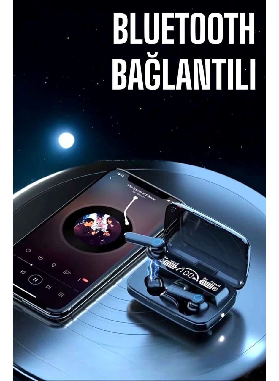 Bluetooth Kulaklık Powerbankli Dijital Göstergeli Dokunmatik Kontrol