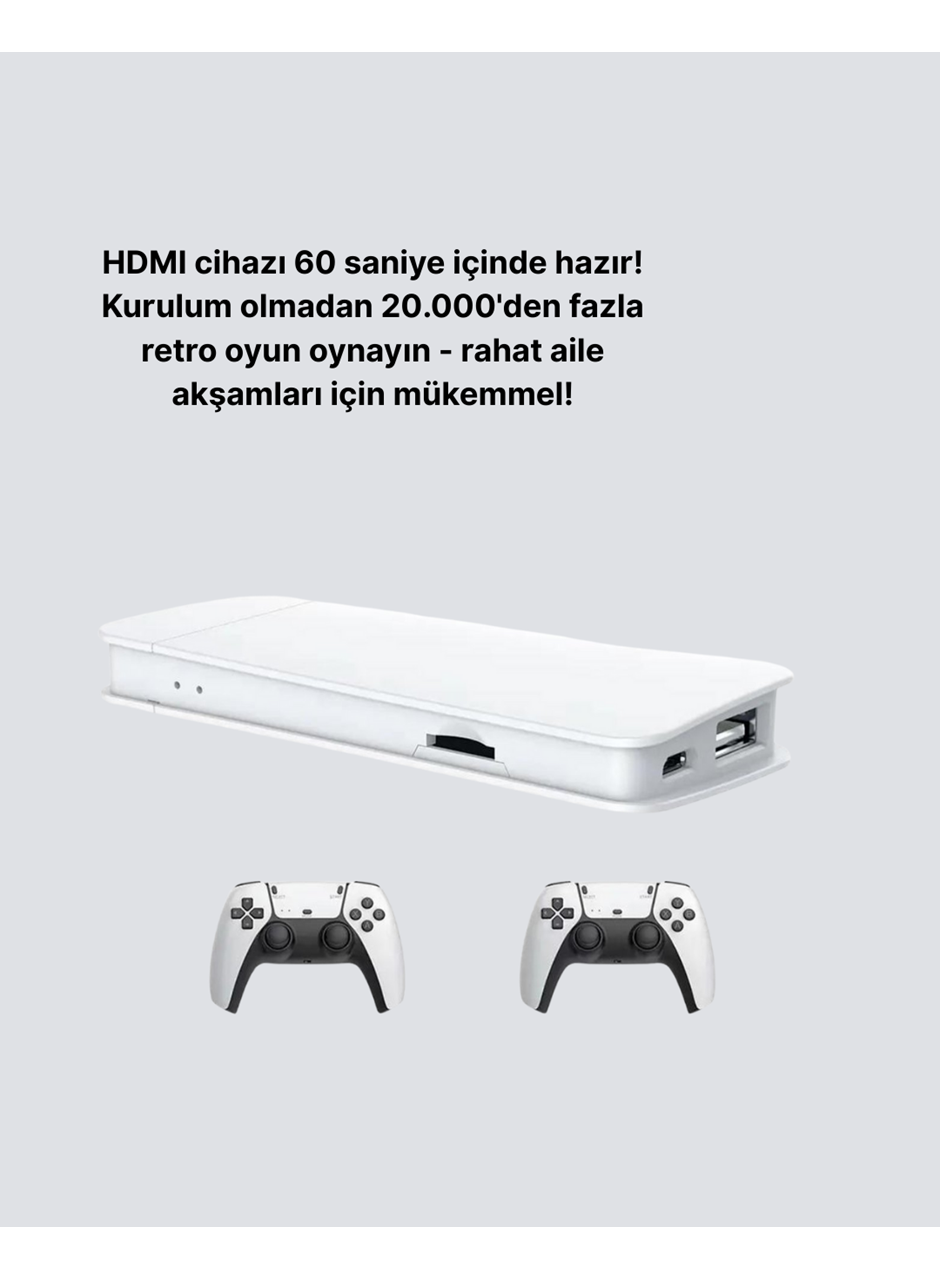 3D ve 4K Görüntü Kaliteli Çok Oyunculu Retro Oyun Konsolu