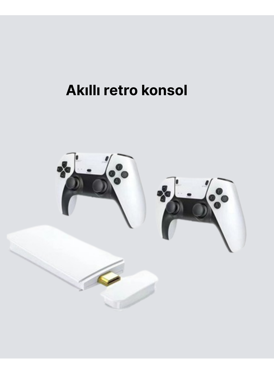 3D ve 4K Görüntü Kaliteli Çok Oyunculu Retro Oyun Konsolu