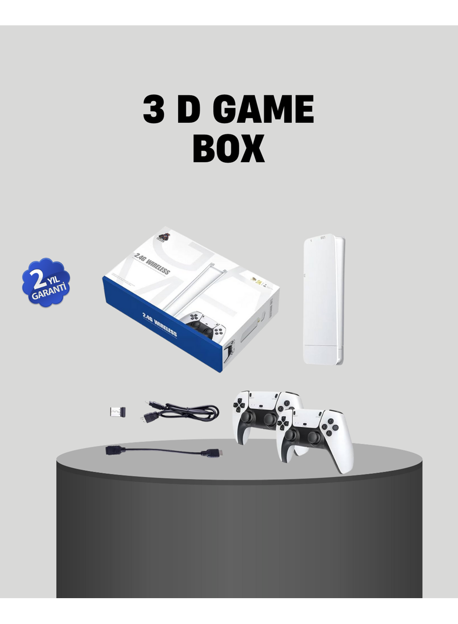 20.000 Yüklü Oyunlu Kablosuz Retro Oyun Konsolu 4K Destekli