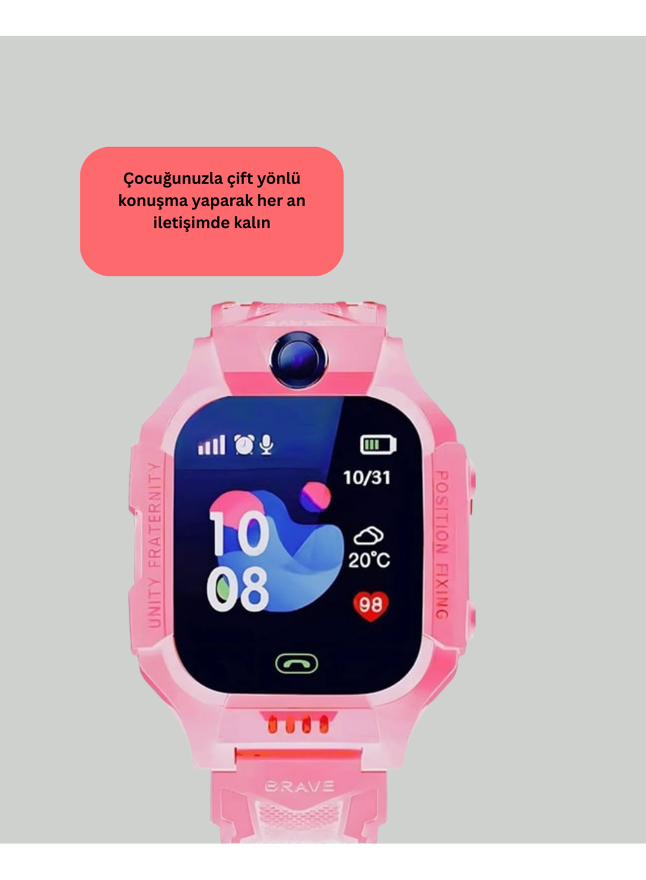 S10 Çocuk Akıllı Saati Konum Geçmişi ve Alarm Fonksiyonlu