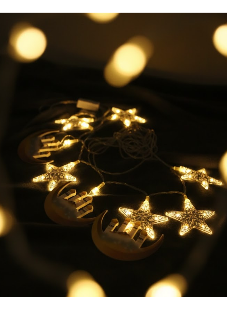 Ramazan Hilal ve Yıldız LED Işık 3 Metre Enerji Tasarruflu A++