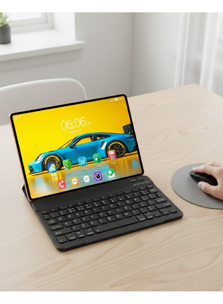 Dokunmatik Android Tablet Klavyeli Kalemli Kılıflı Set