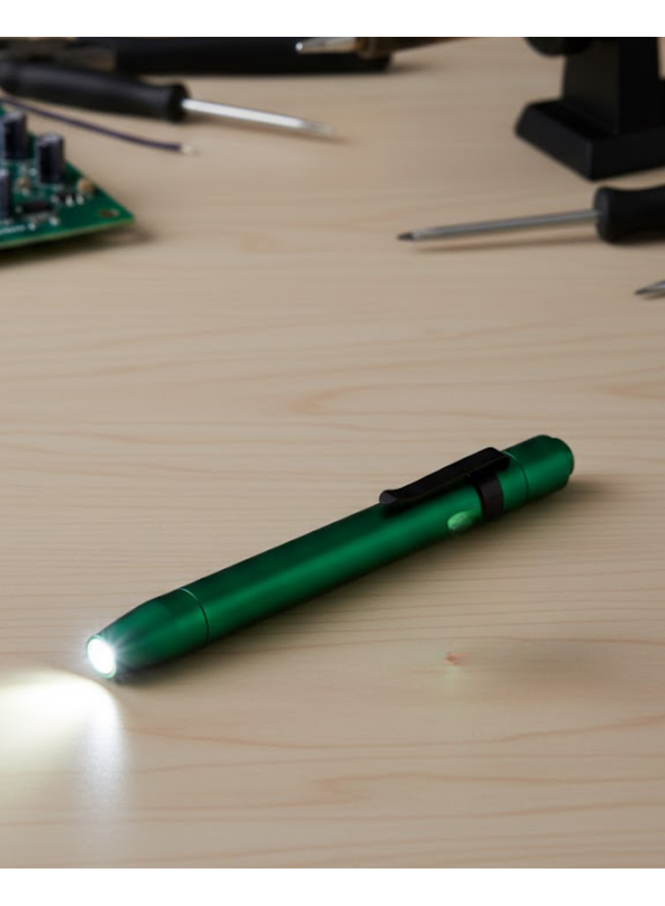 Kompakt Tasarımlı LED Işıklı Kalem Fener Çok Yönlü Kullanım