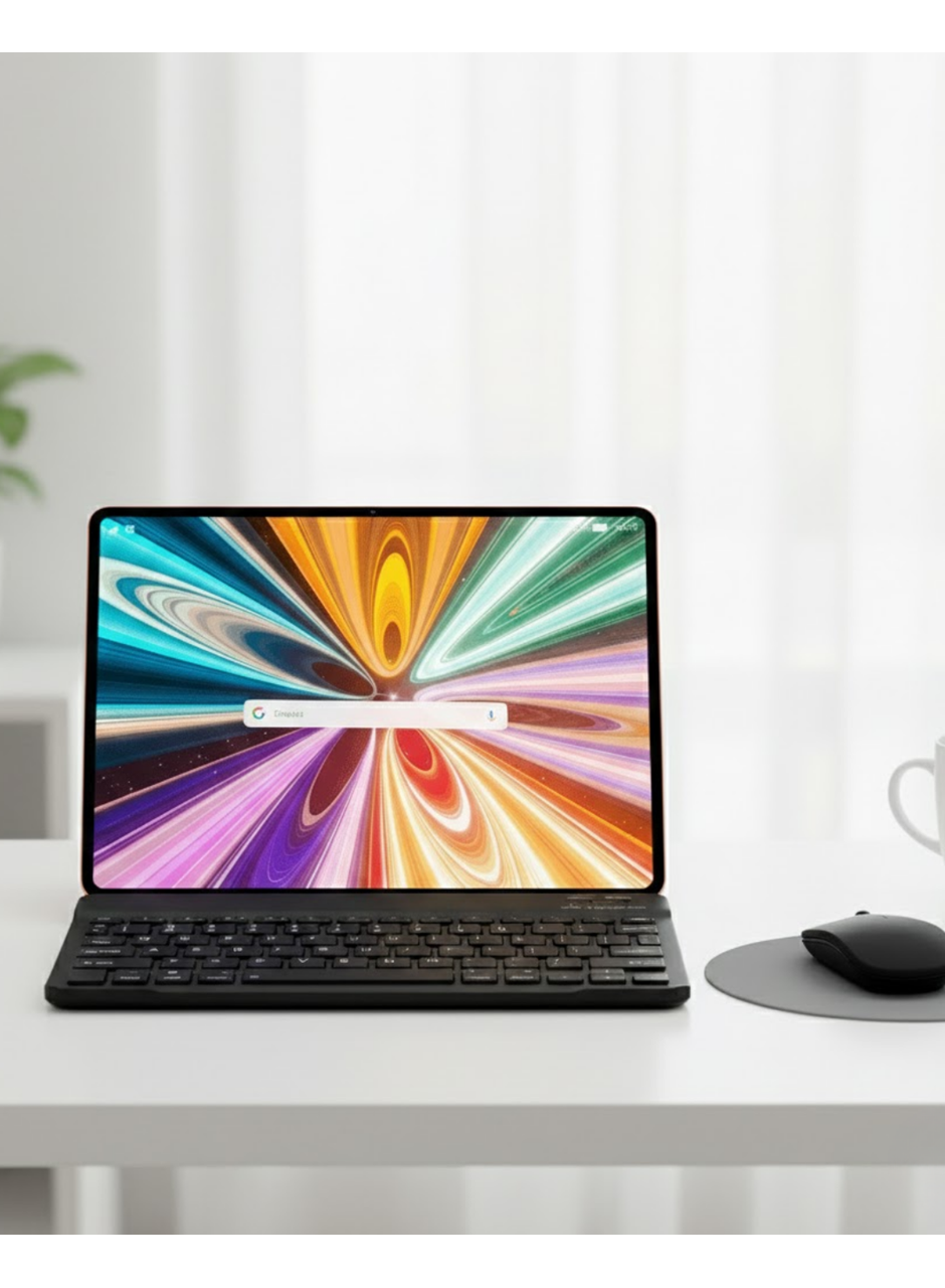 Klavyeli Tablet PC Kalem Kılıf ve Ekran Koruyucu Hediyeli Android Set