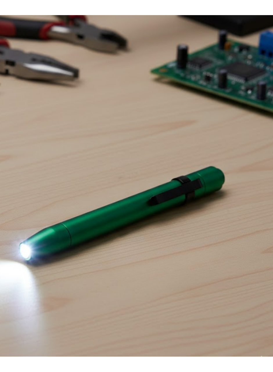 Güçlü Işık Veren LED Kalem Fener Ev ve İş Kullanımına Uygun