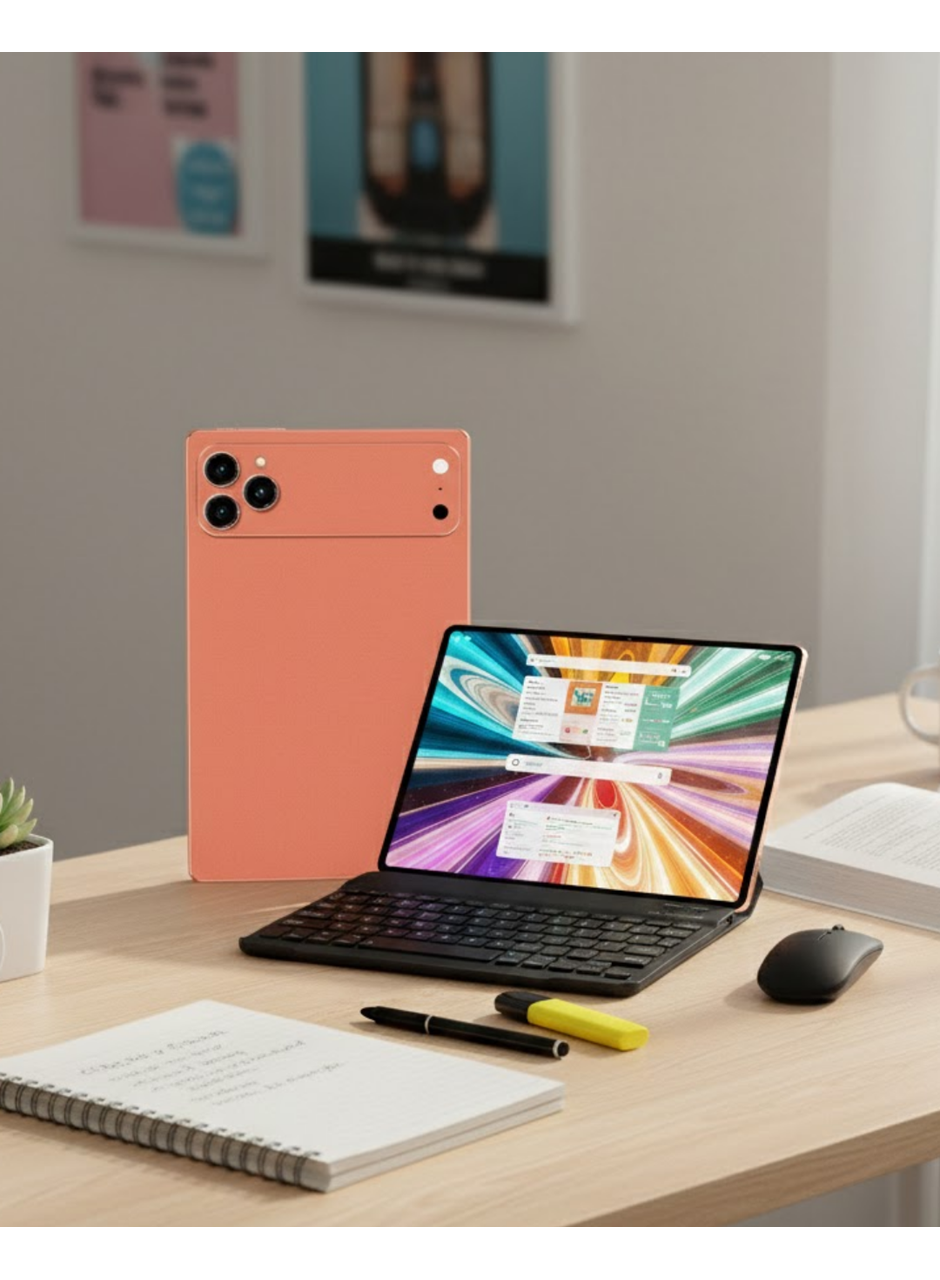 Klavyeli Android Tablet Geniş Hafıza Seçenekleri ve IPS Ekran