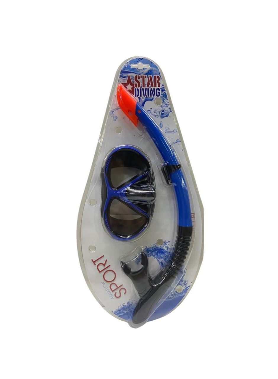 Star Diving Dalış Maskesi ve Snorkel Yetişkin - 51711-MAVİ