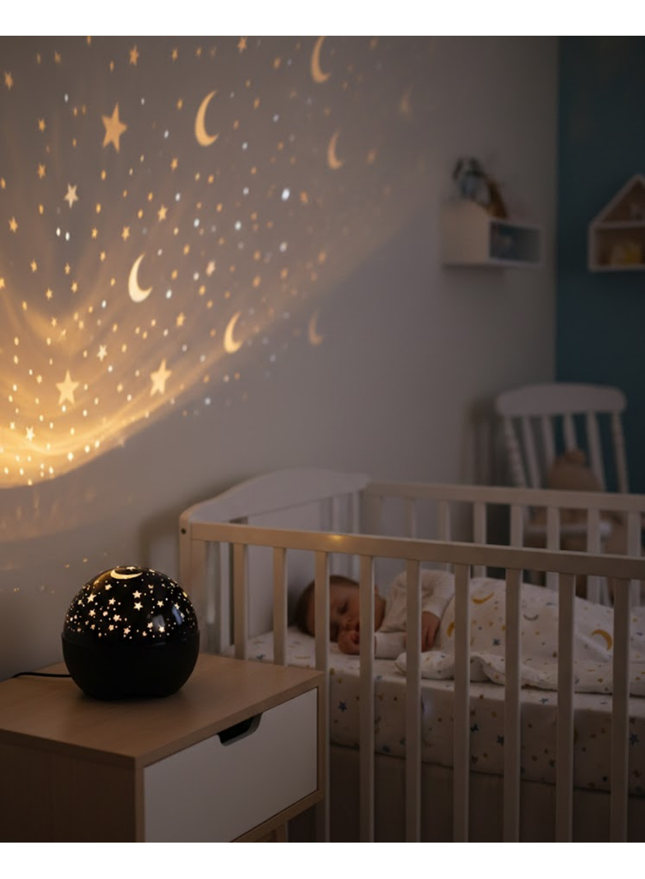 Hoparlörlü Yıldız Projektör Oda Lambası