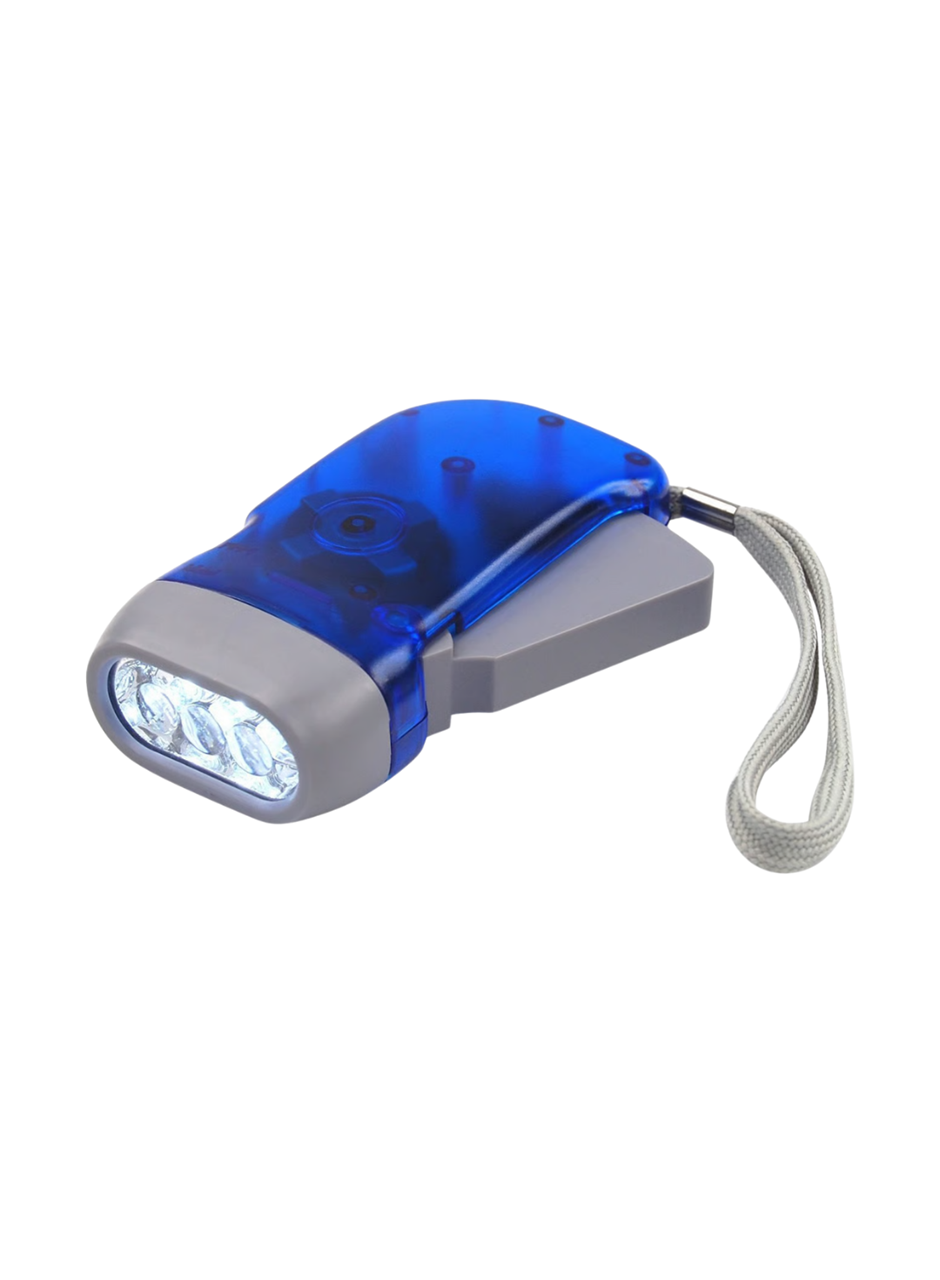 Kendiliğinden Şarjlı El Feneri Pilsiz Çalışan 3 LED Acil Durum Feneri