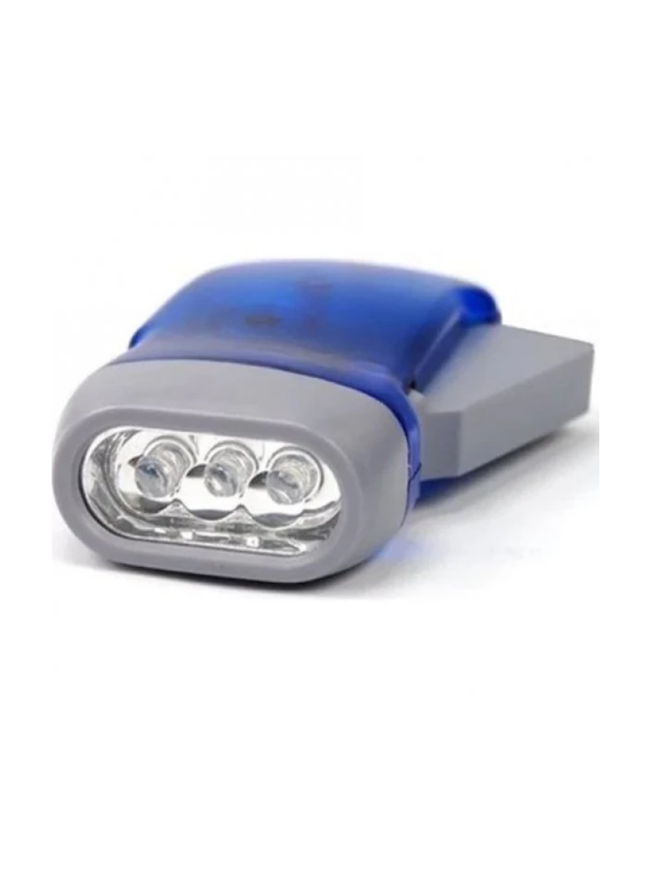 Kendiliğinden Şarjlı El Feneri Pilsiz Çalışan 3 LED Acil Durum Feneri