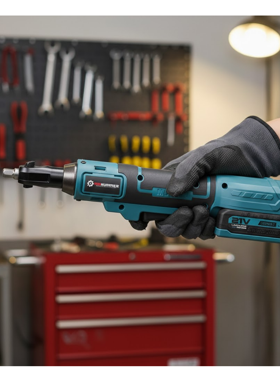 Yandan Sıkma Somun Sökme ve Sıkma Akülü Cırcır Anahtarı