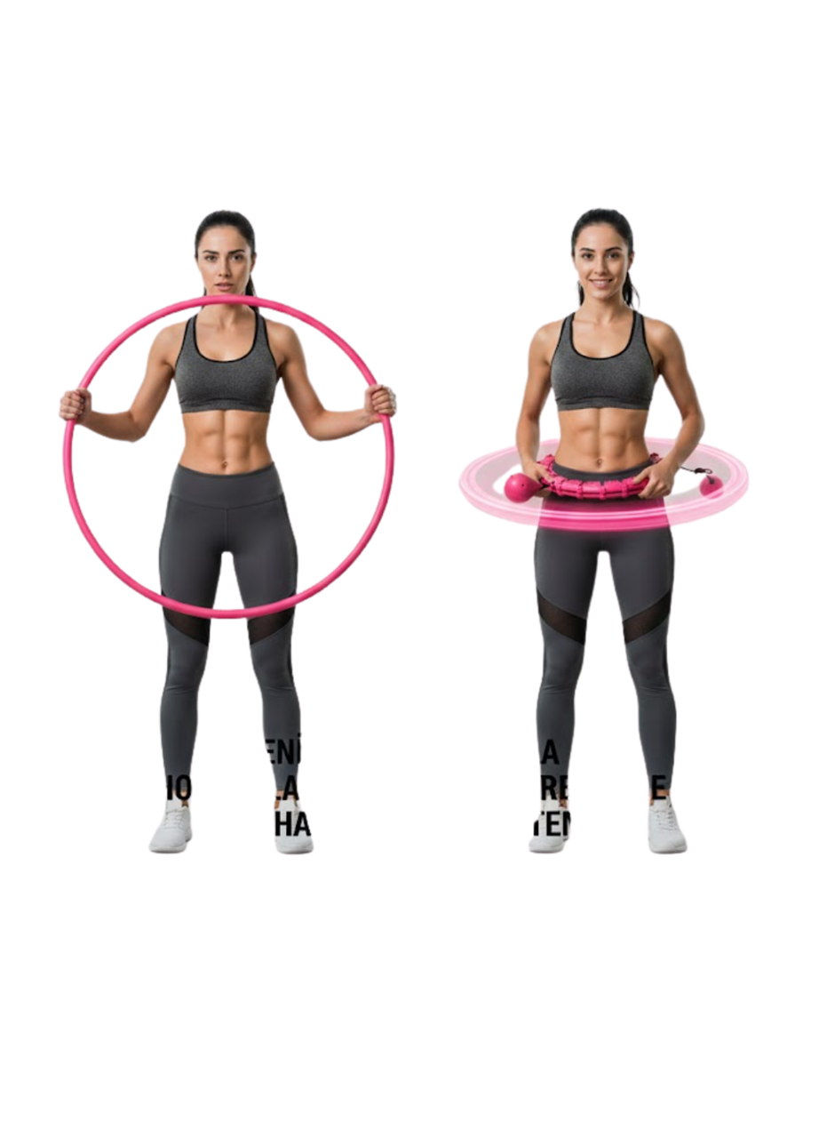Evde Spor İçin Akıllı Hula Hoop Çemberi Bel İnceltici Mor