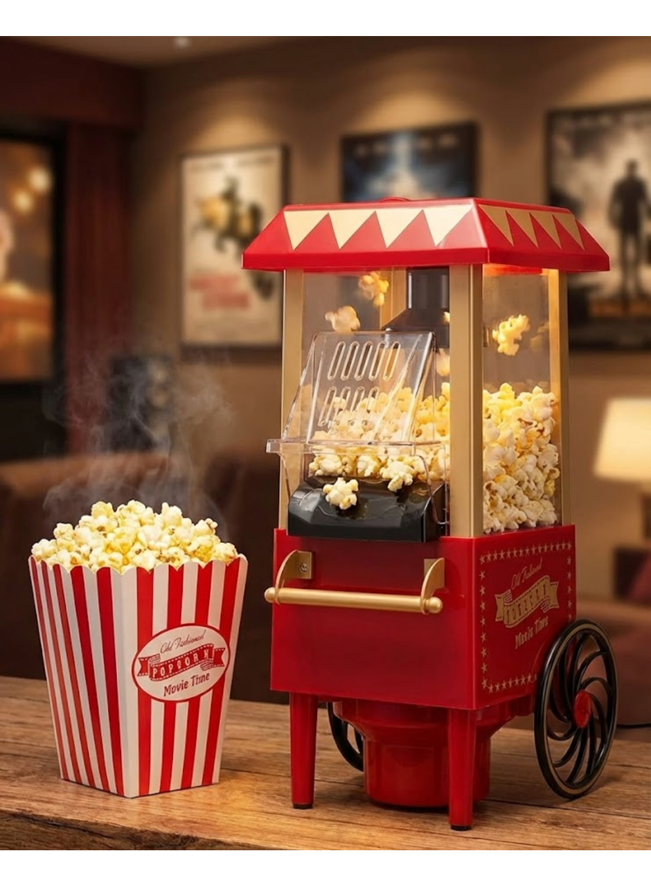 Yağsız Popcorn Makinesi Sıcak Hava ile Hızlı Patlatma