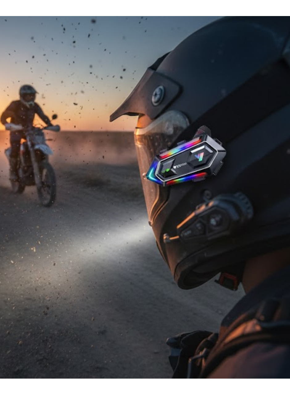 Çift Gürültü Azaltmalı Motosiklet Kask Telsiz Kulaklık