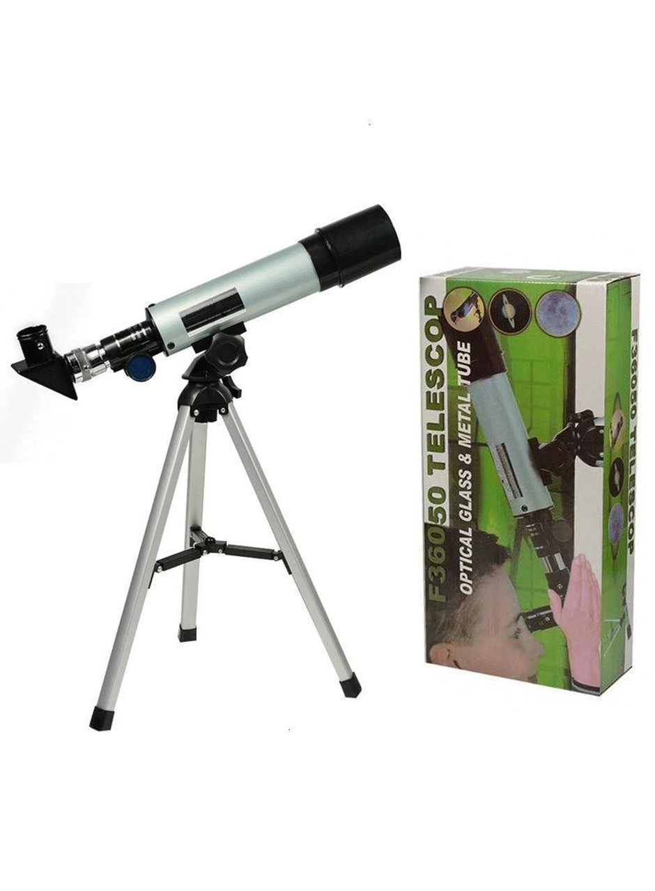 50x360 Mini Teleskop Kara Uzay Teleskobu Aliminyum Gövde Tripodlu (