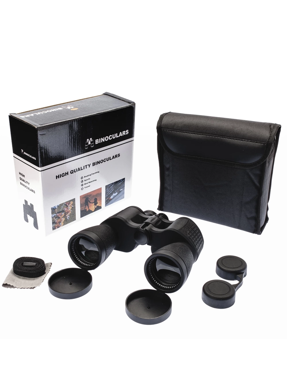 7x50 – Geniş ön Mercekli Profesyonel El Dürbünü – 1000m/56m – Siyah V4 (