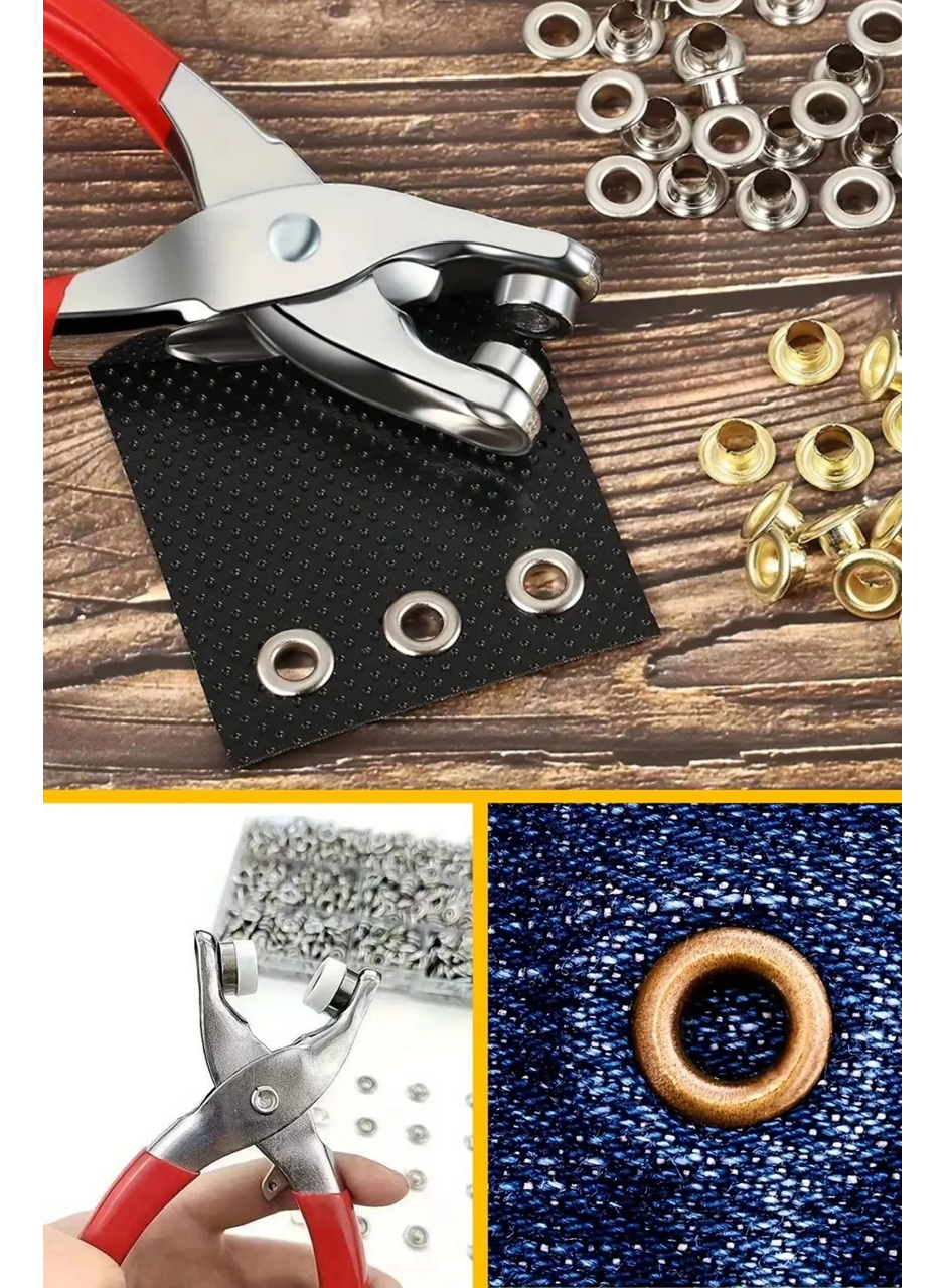 200 Adet Paslanmaz Çelik Çıtçıt Ve Pense Seti Metal Çıt Çıt Makinesi (