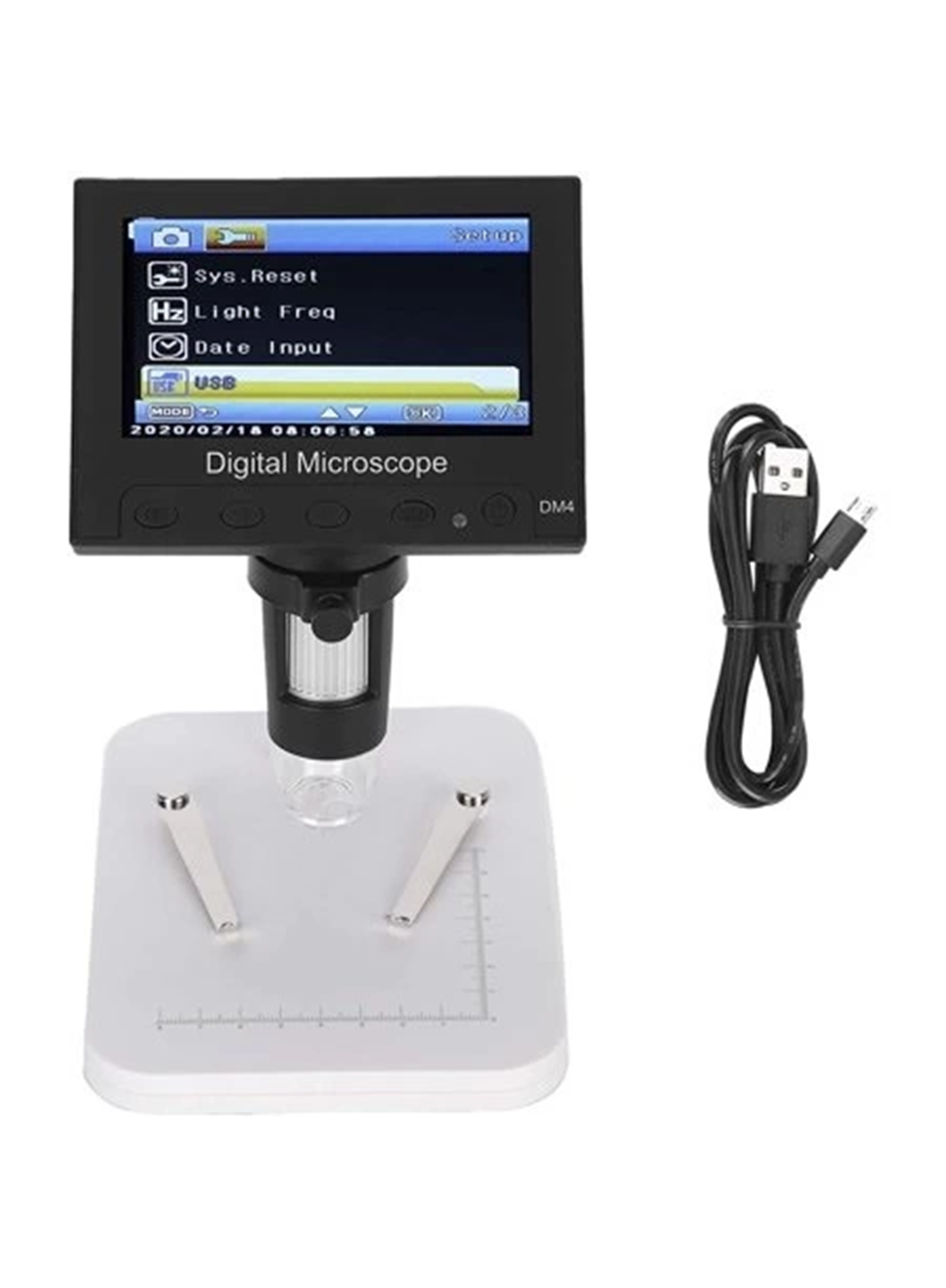 - 1000X 2.0MP USB dijital elektronik mikroskop 8 LCD ekran VGA büyüteç Dm4-s (
