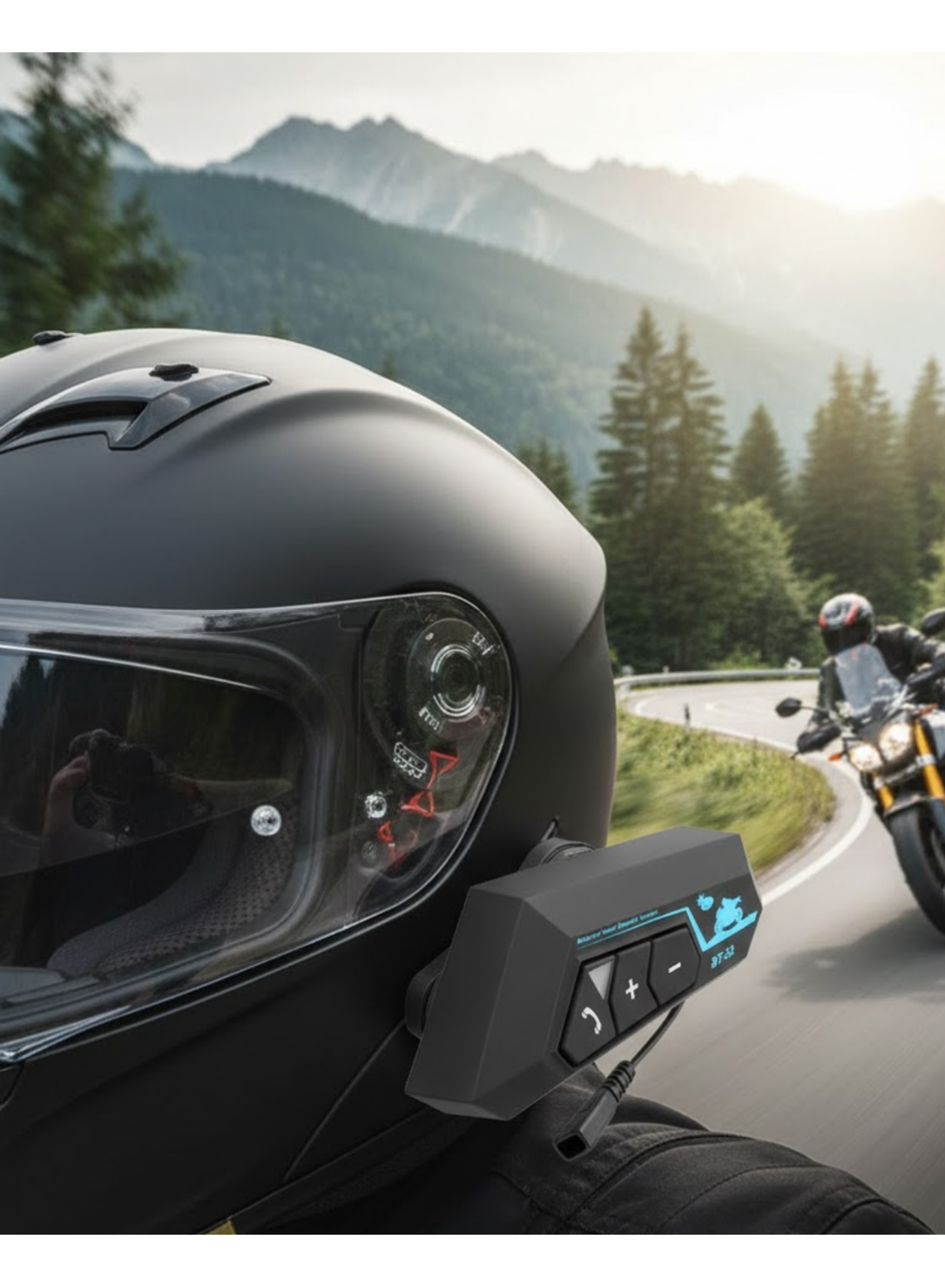 Telsiz Bluetooth Kask Kulaklık Handsfree Mikrofonlu