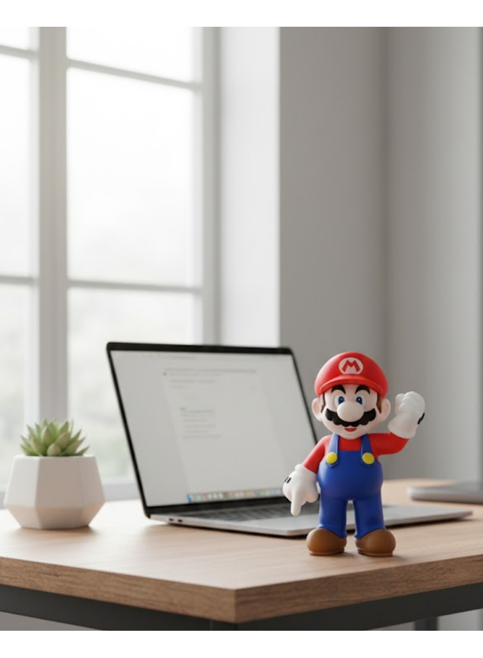 Süper Mario Dekor Figür Şık ve Eğlenceli Oyun Temalı Biblo