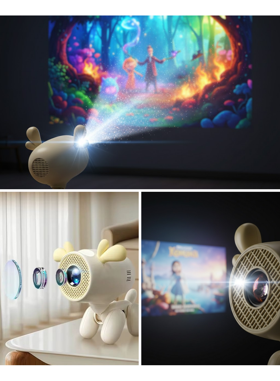 Android Sistemli 4K Projeksiyon 36W Dolby Sesli