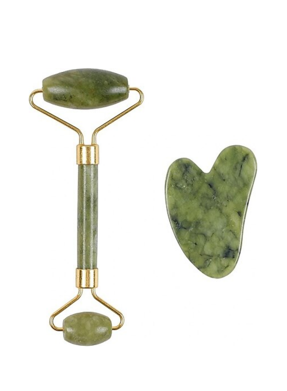 Yüz Masaj Aleti Roller ve Gua Sha 2li Set