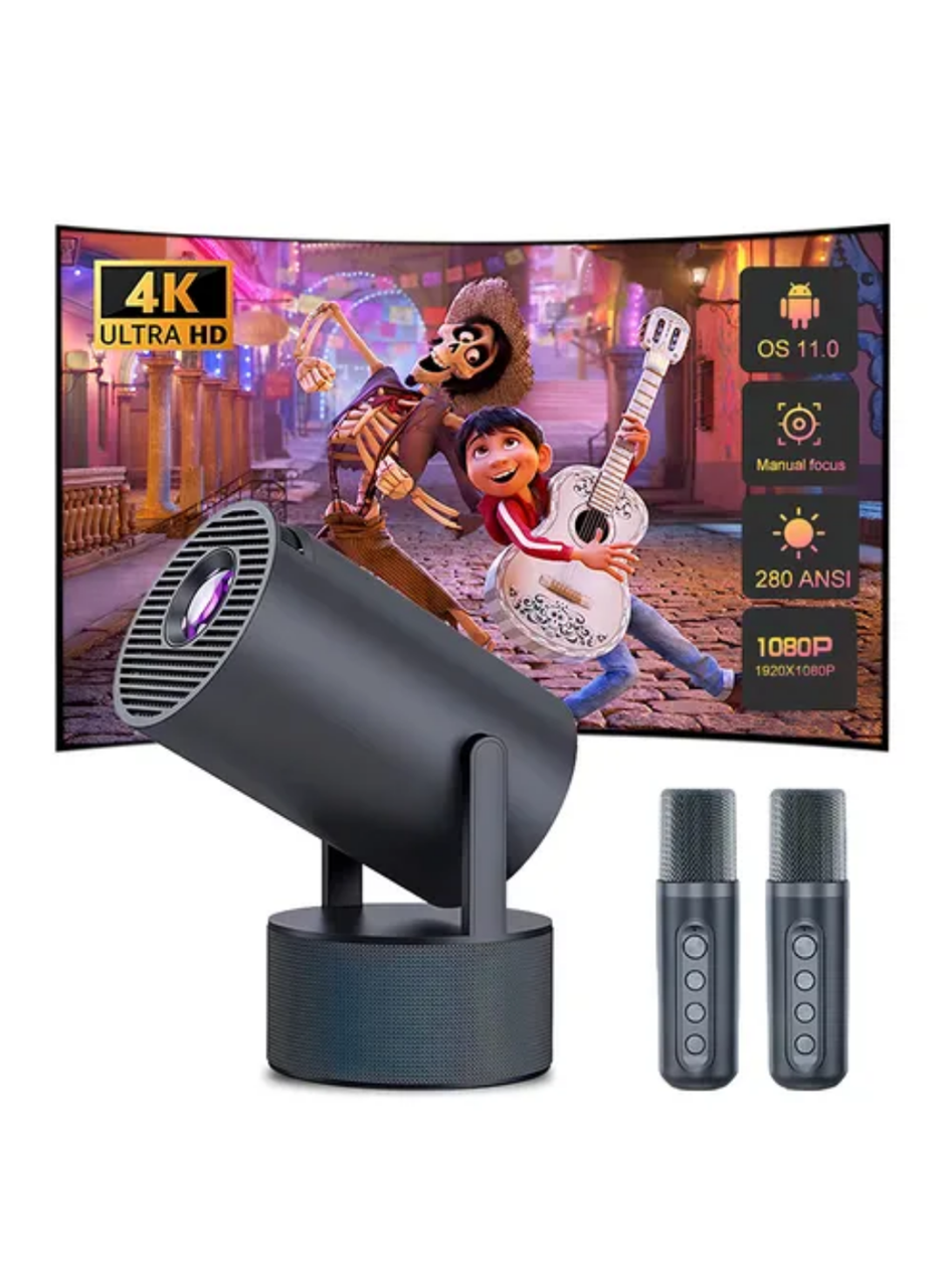 1080P Taşınabilir Projeksiyon WiFi Bluetooth Destekli