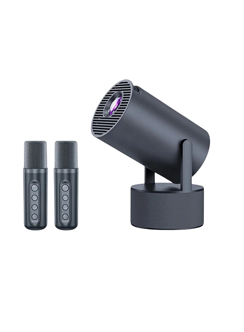Akıllı Projeksiyon Cihazı Karaoke Mikrofonlu 1080P Android