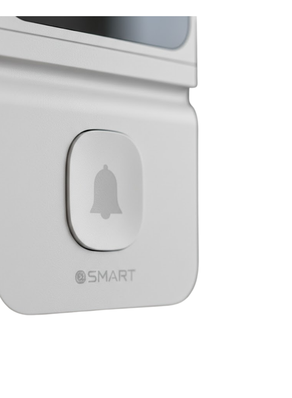 ŞARJLI KAMERALI KAPI ZİLİ BEYAZ