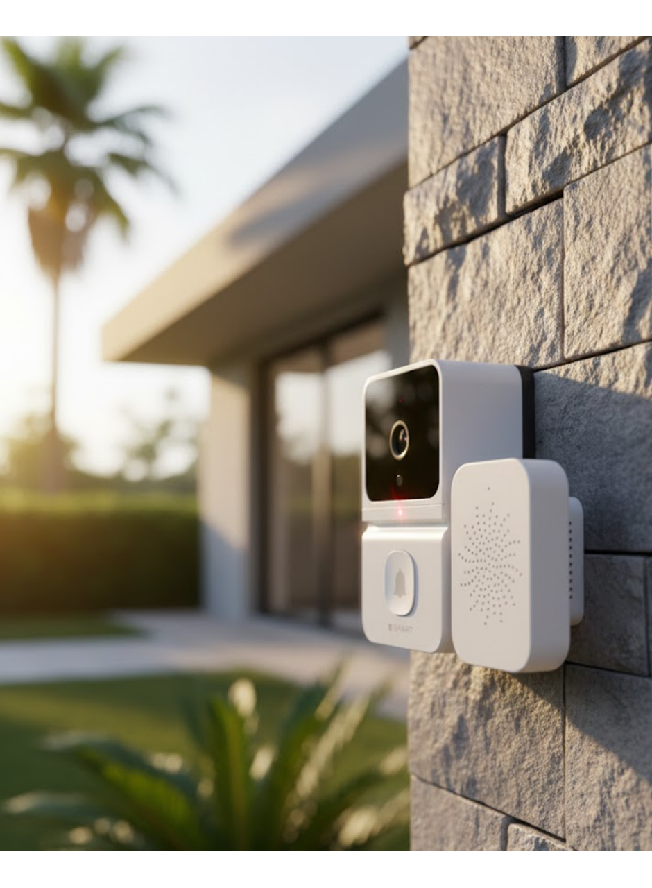 Kablosuz Video Kapı Zili Android iOS Uyumlu Güvenlik Kamerası