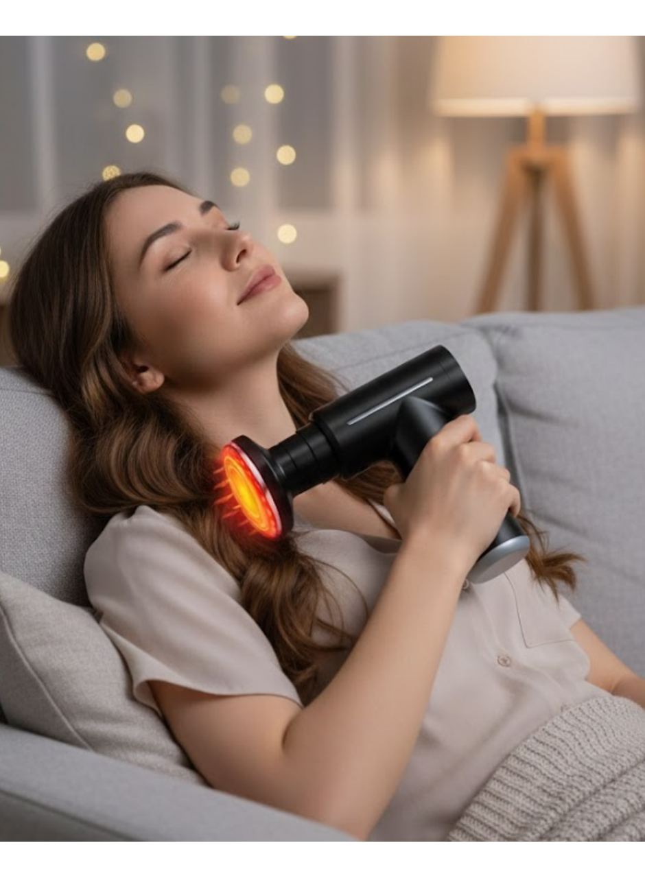 Spor Sonrası Kas Gevşetici Masaj Cihazı Çift Fonksiyonlu