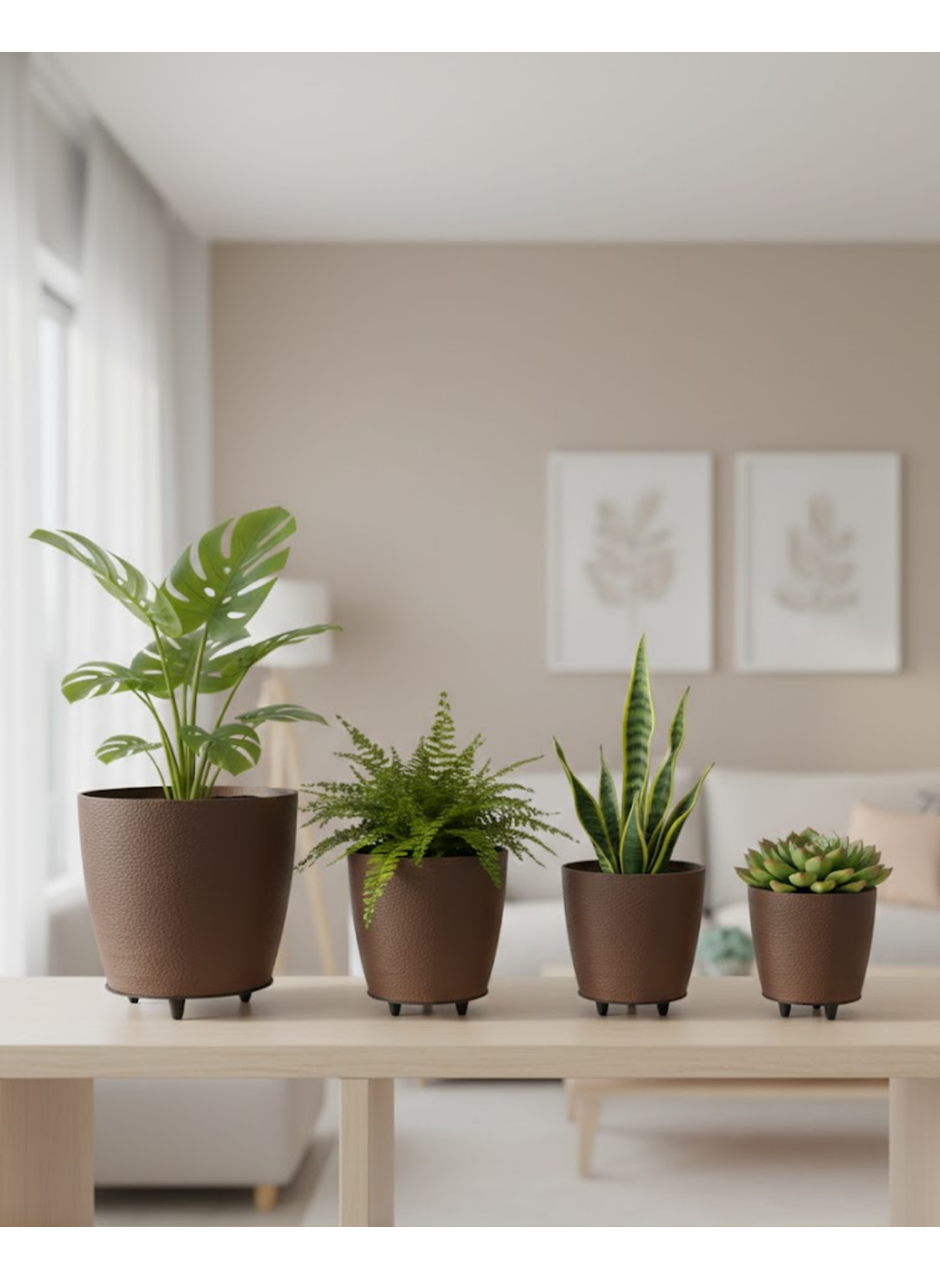 4LÜ VAZO KAHVERENGİ