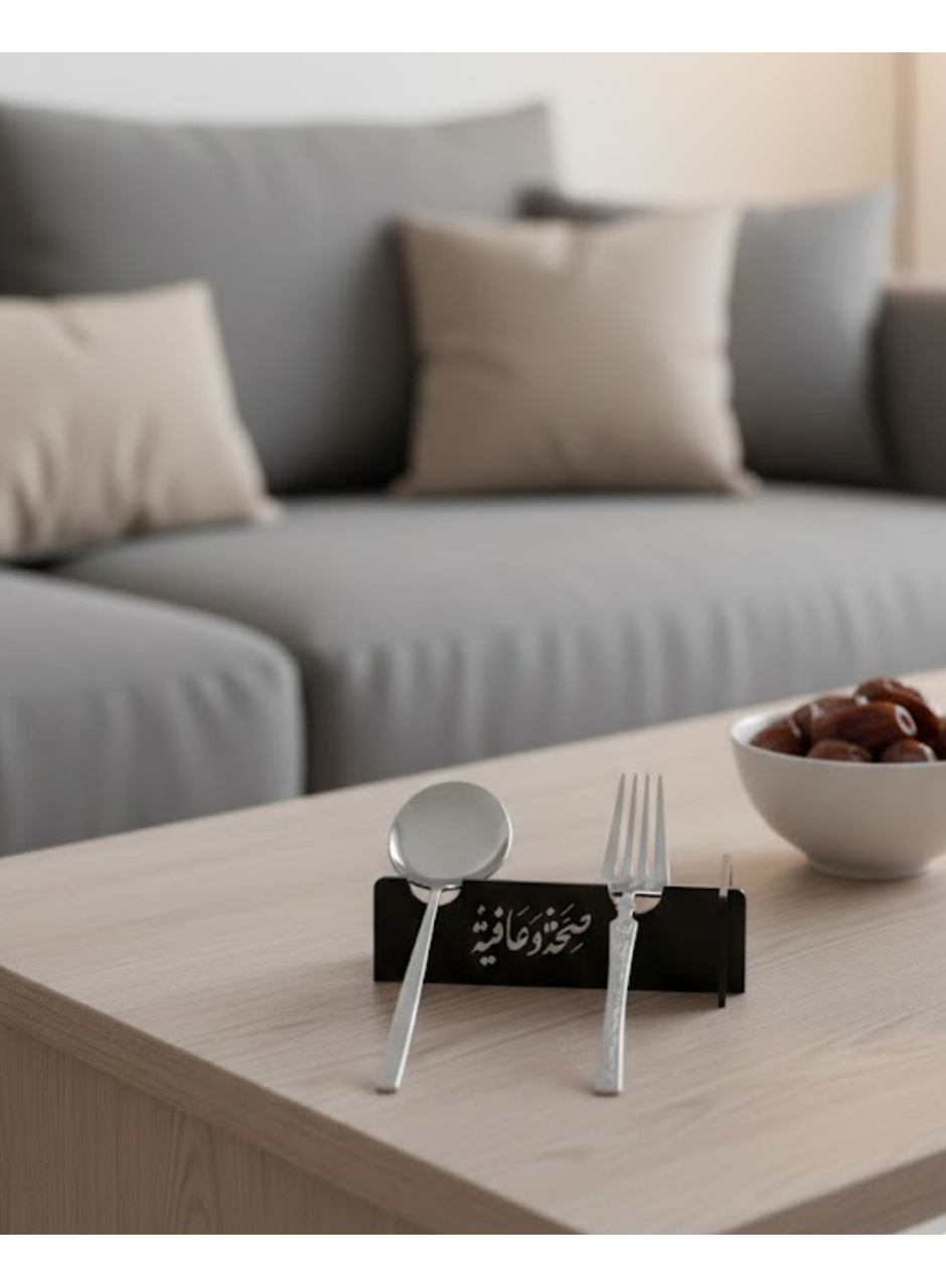 3D Özel Baskı 6’lı Çatal Kaşık Tutucu Modern Sofra Aparatı