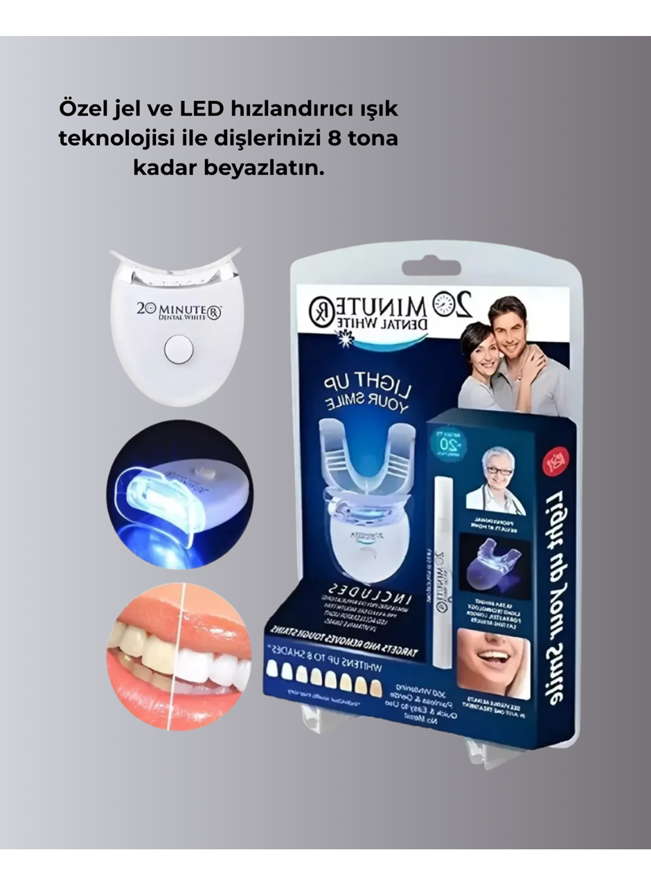 Beyazlatma Kalemli LED Diş Parlatma Seti