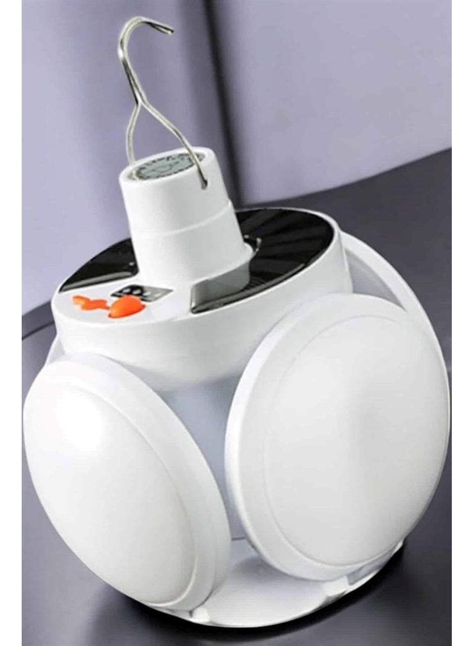 Güneş Enerjili Solar Aydınlatma Kamp Çadır Lambası Şarjlı Ampül Led Şarjlı El Feneri Işıldak