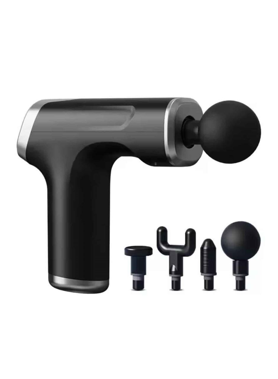 Şarjlı Masaj Tabancası 4 Başlıklı Mini Masaj Tabancası ve Masaj Aleti