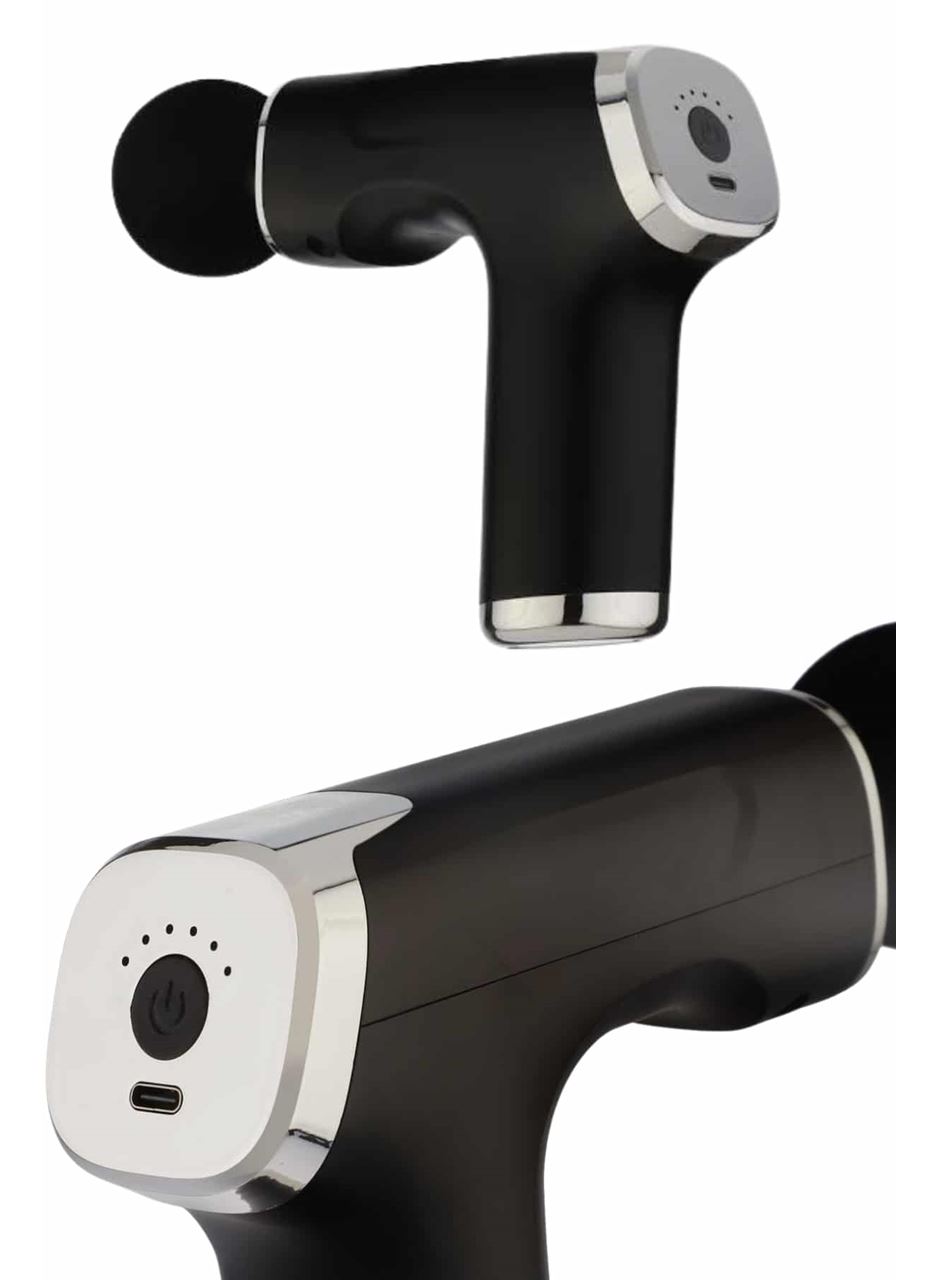 Şarjlı Masaj Tabancası 4 Başlıklı Mini Masaj Tabancası ve Masaj Aleti