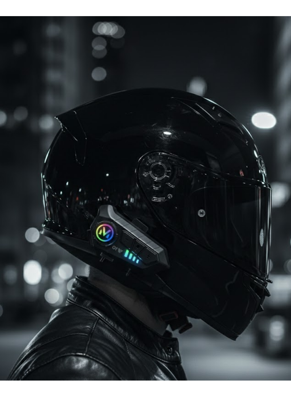 Bluetooth 5.3 Kask İçi Intercom Kulaklık 1000 m Mesafe 1000 mAh