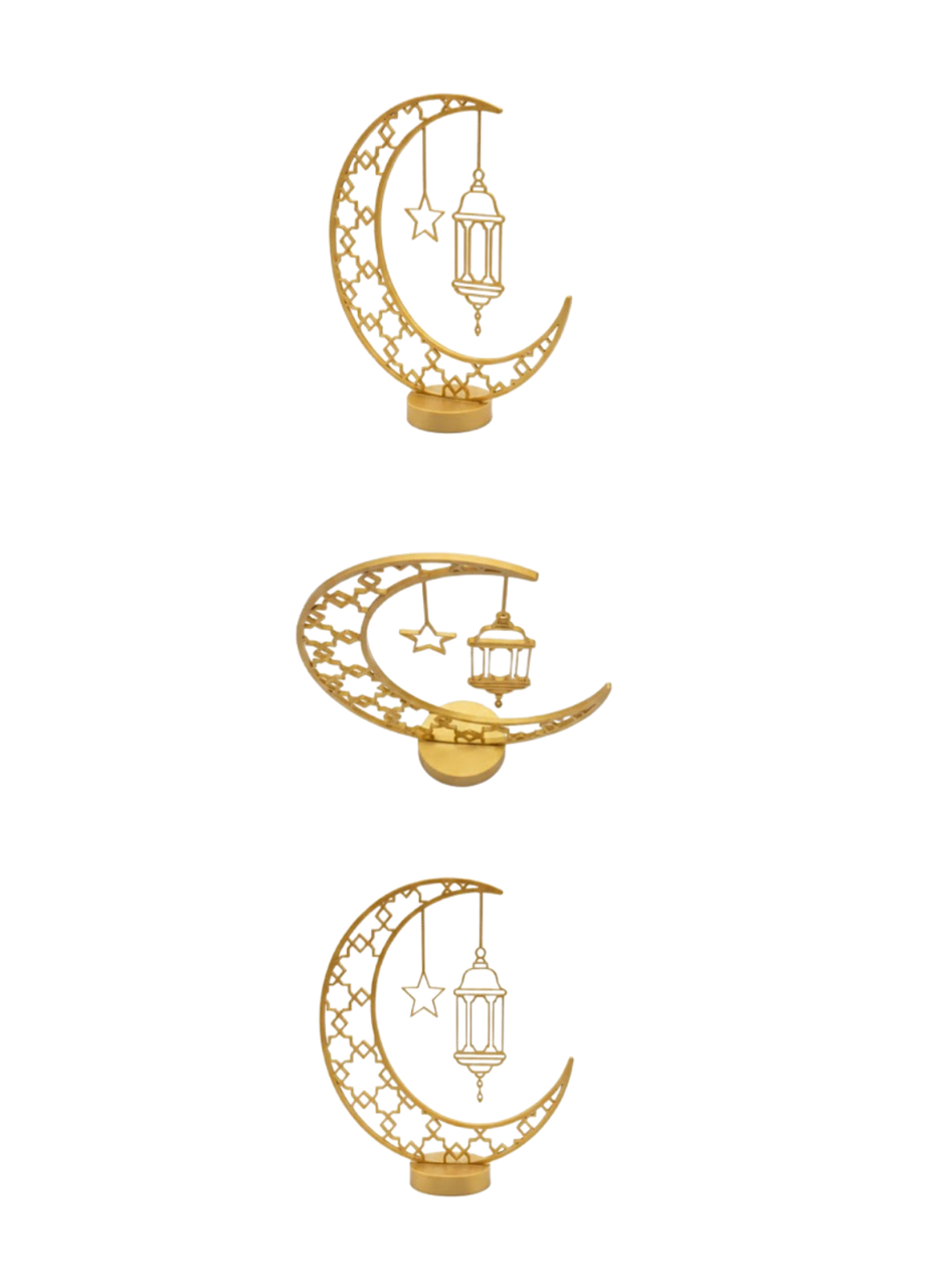 3D Hilal Dekorasyonu Özel Baskı Premium Tasarım