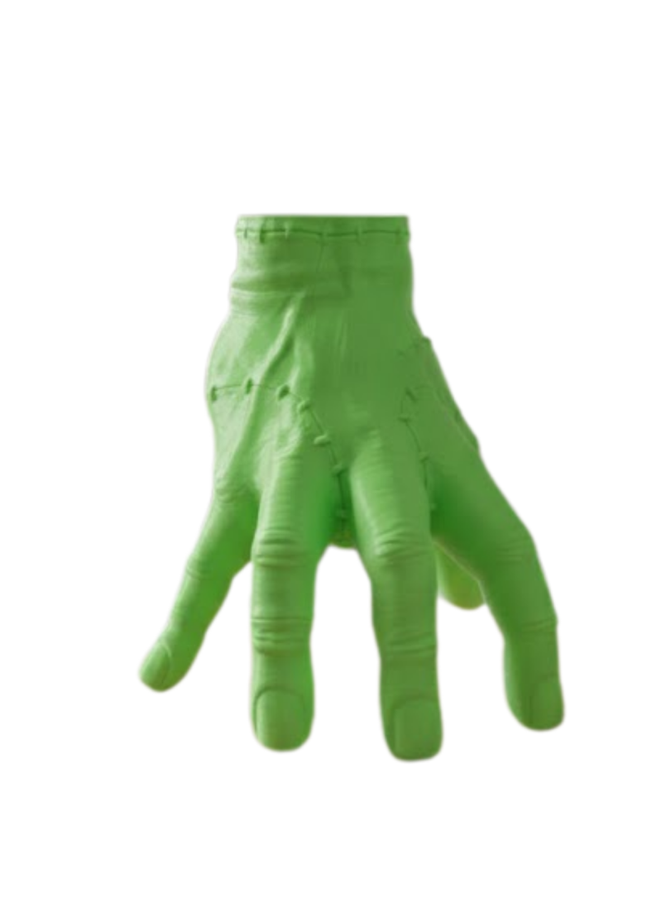 3D Dekoratif Yeşil El Obje 27x22 cm Sanatsal ve İddialı Aksesuar